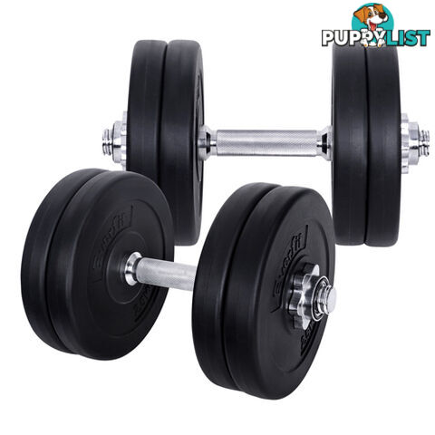 25kg Fitness Gym Exercise Dumbbell Set