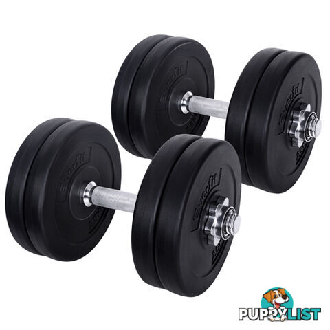 25kg Fitness Gym Exercise Dumbbell Set