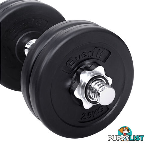 25kg Fitness Gym Exercise Dumbbell Set