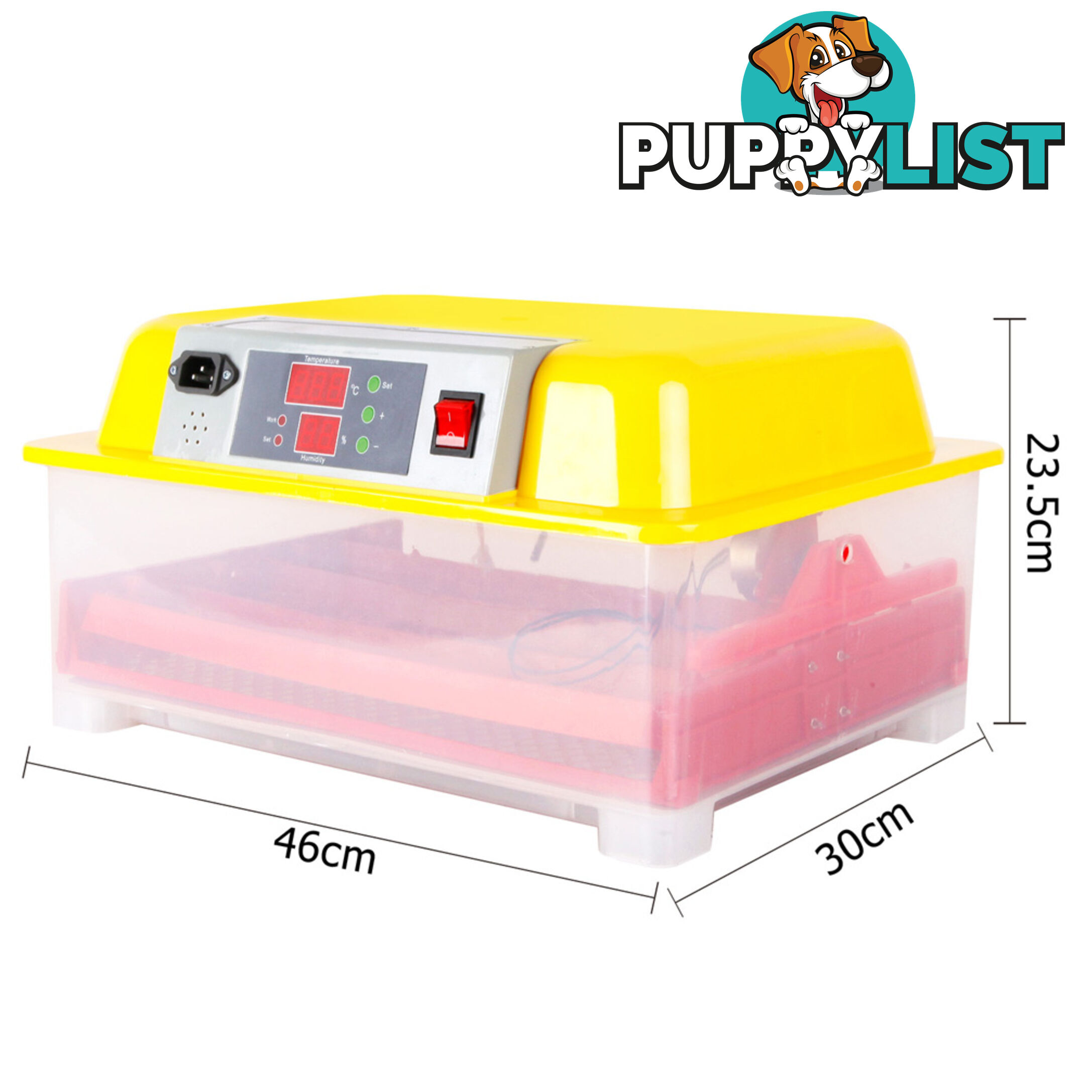 Automatic 24 Egg Incubator Yellow