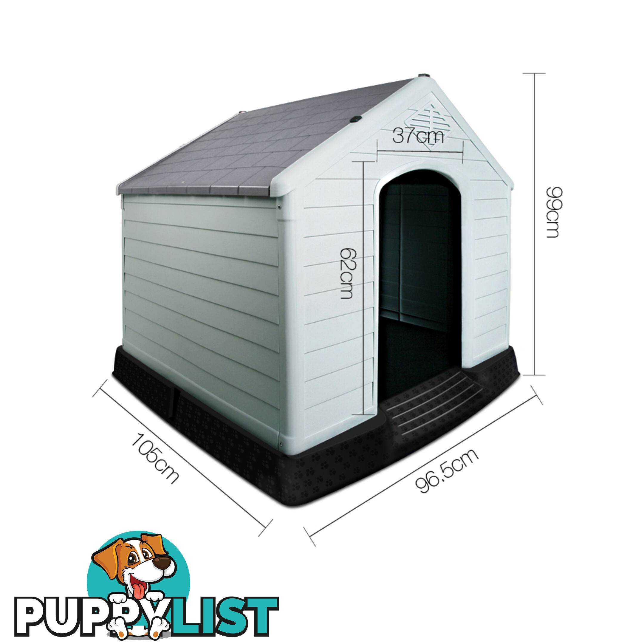 Grey Dog Kennel  _ 99CM