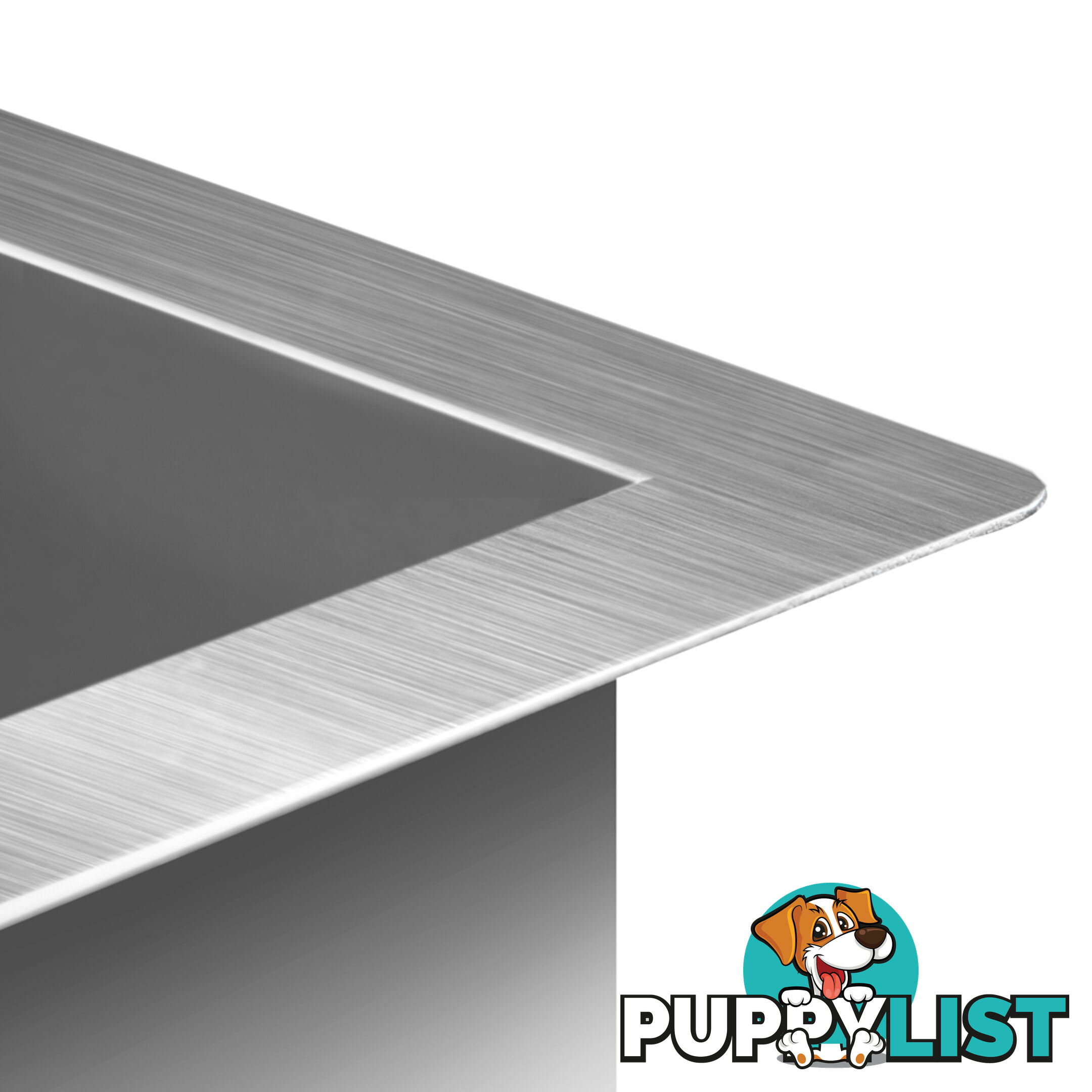 Stainless Steel Kitchen Laundry Sink w/ Strainer Waste 530 x 500mm