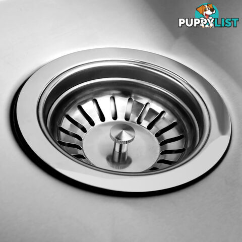 Stainless Steel Kitchen Laundry Sink w/ Strainer Waste 530 x 500mm