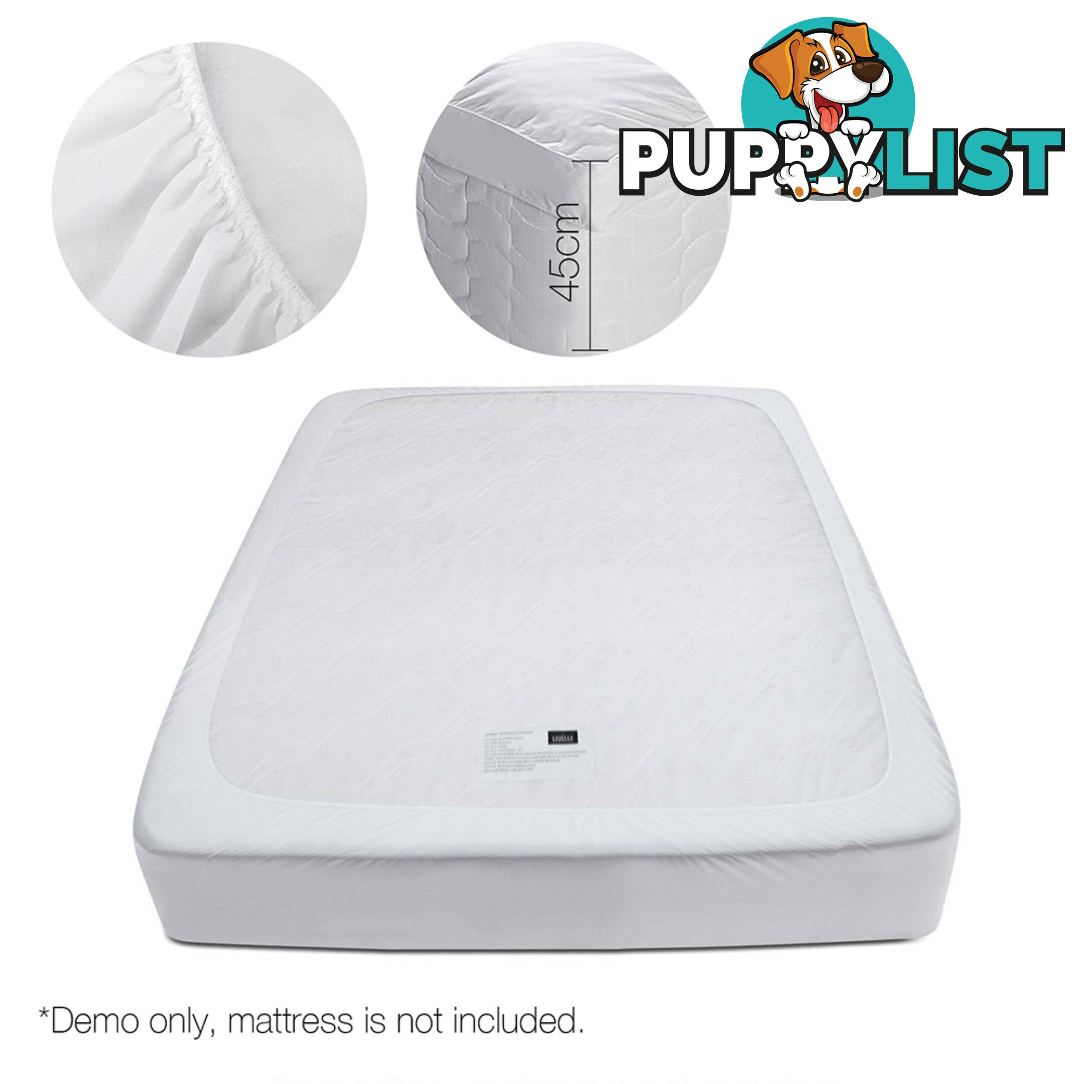 Duck Feather & Down Pillowtop Matress Topper - Single