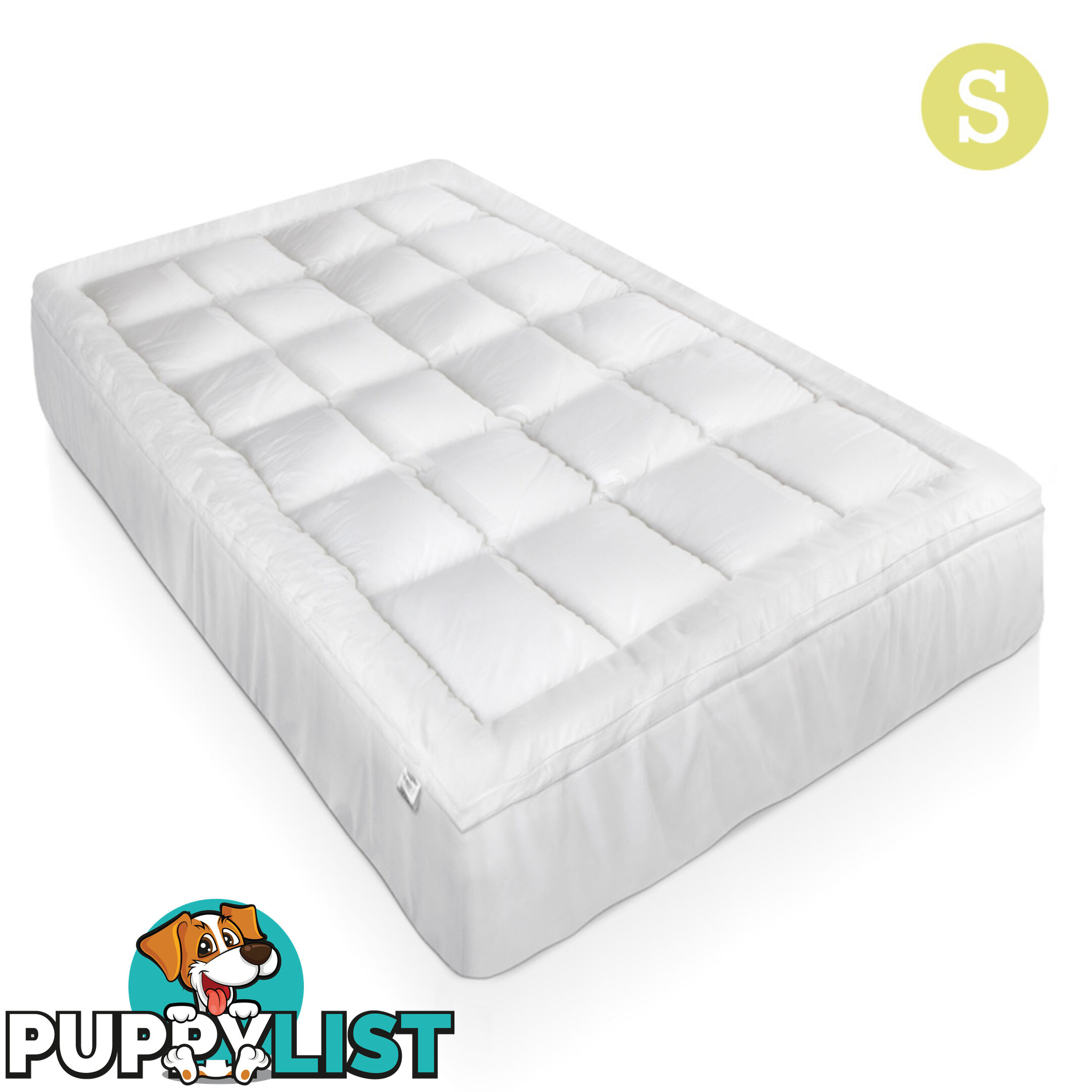 Duck Feather & Down Pillowtop Matress Topper - Single