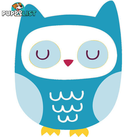 Blue Owl Wall Stickers - Totally Movable and Reusable