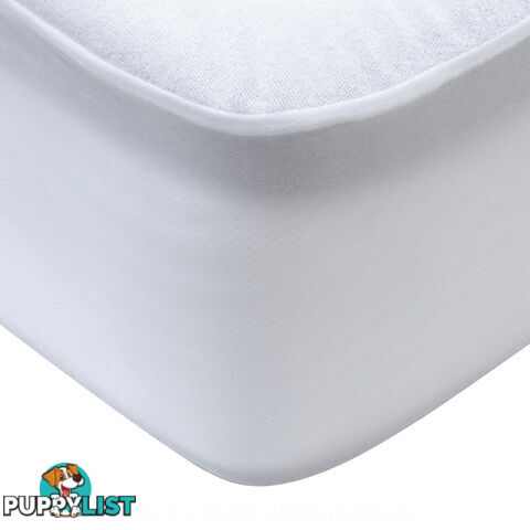 Waterproof Bamboo Mattress Protector - Single