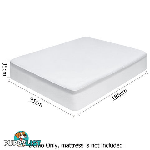 Waterproof Bamboo Mattress Protector - Single