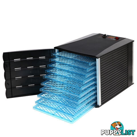 10 Tray Open Door Food Dehydrator Dryer Jerky Maker