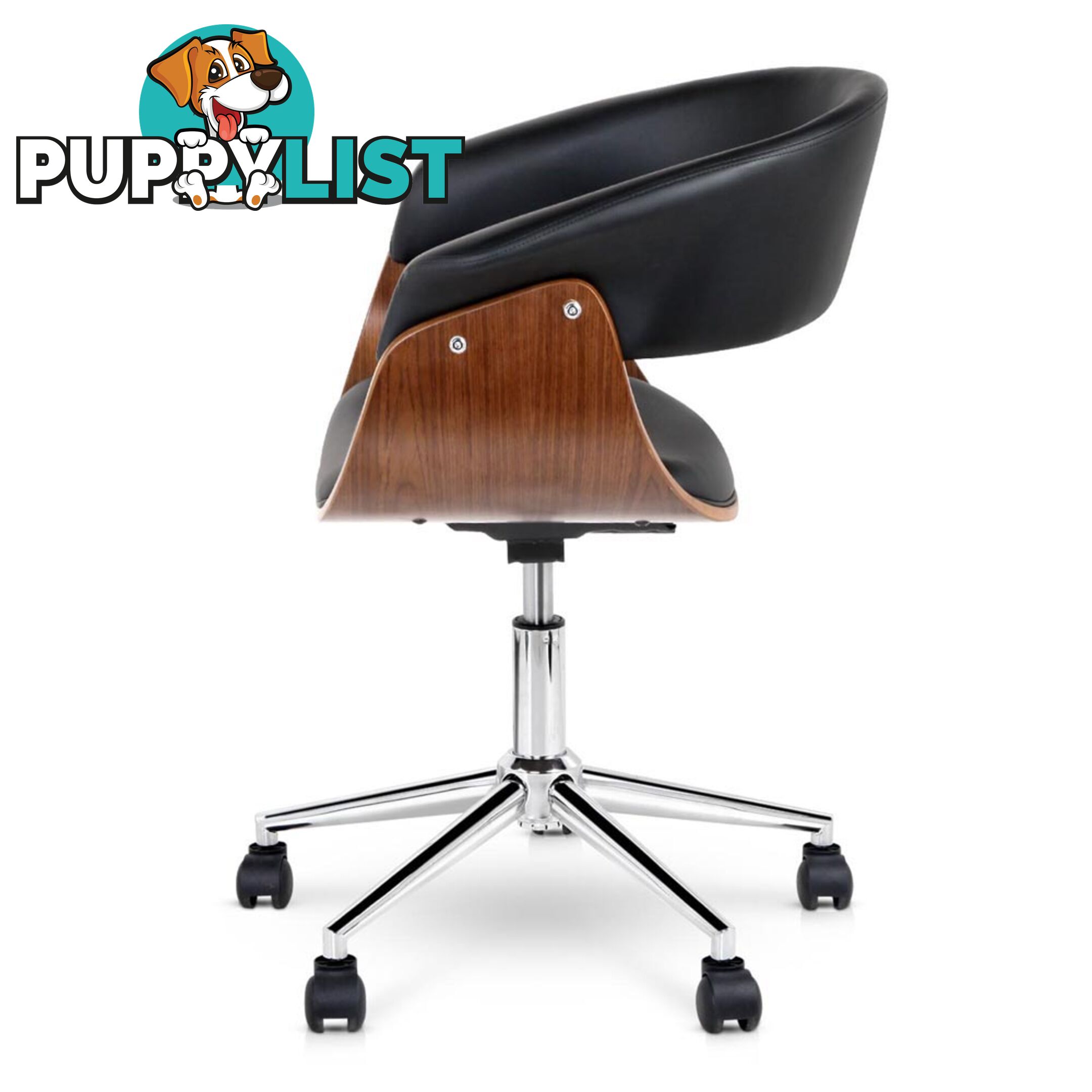 PU Leather Curved Office Chair