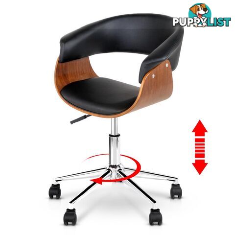 PU Leather Curved Office Chair