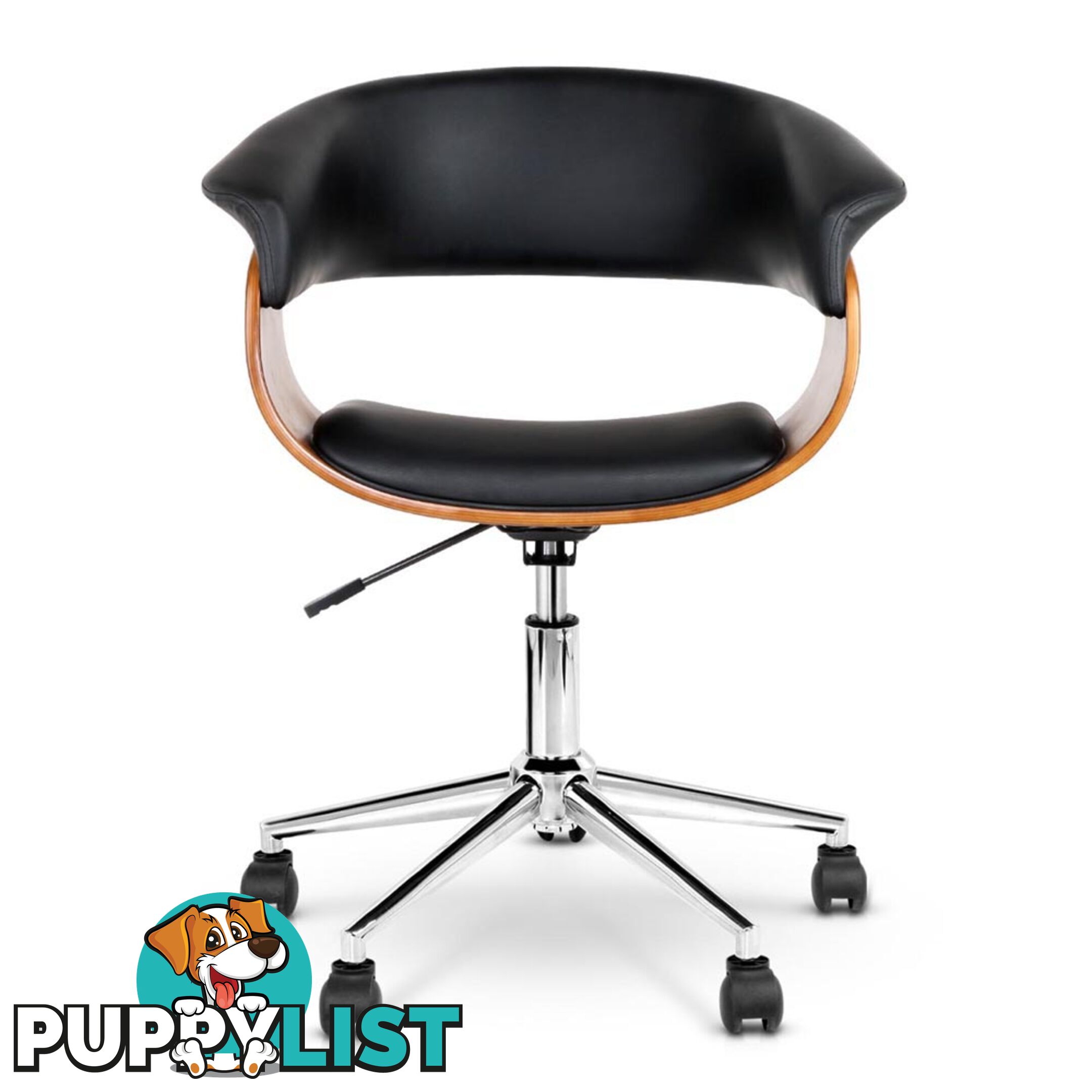 PU Leather Curved Office Chair