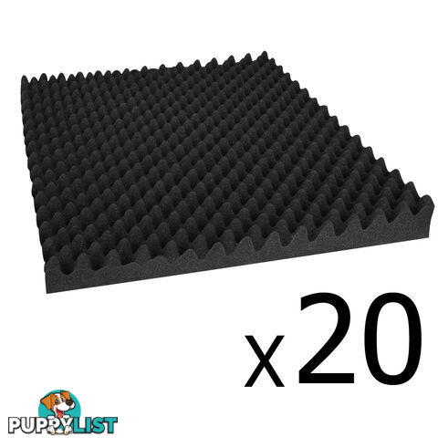 Studio 20 Eggshell Acoustic Foam Black 50 x 50cm