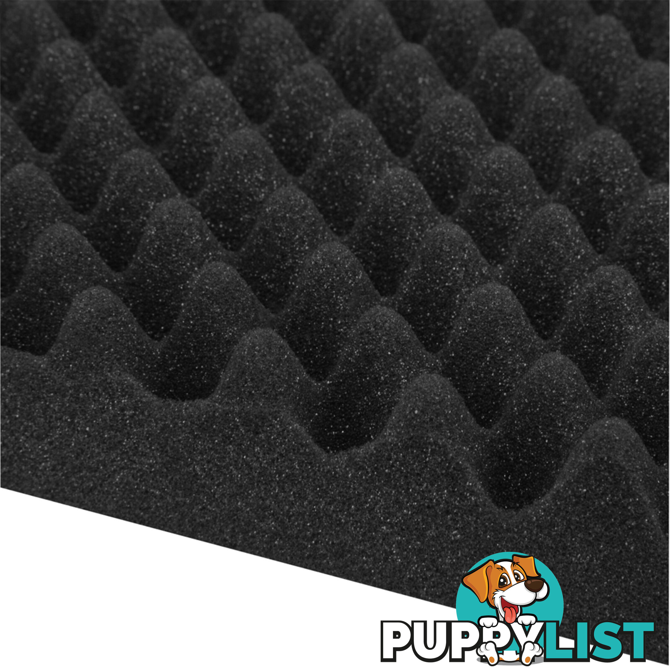 Studio 20 Eggshell Acoustic Foam Black 50 x 50cm