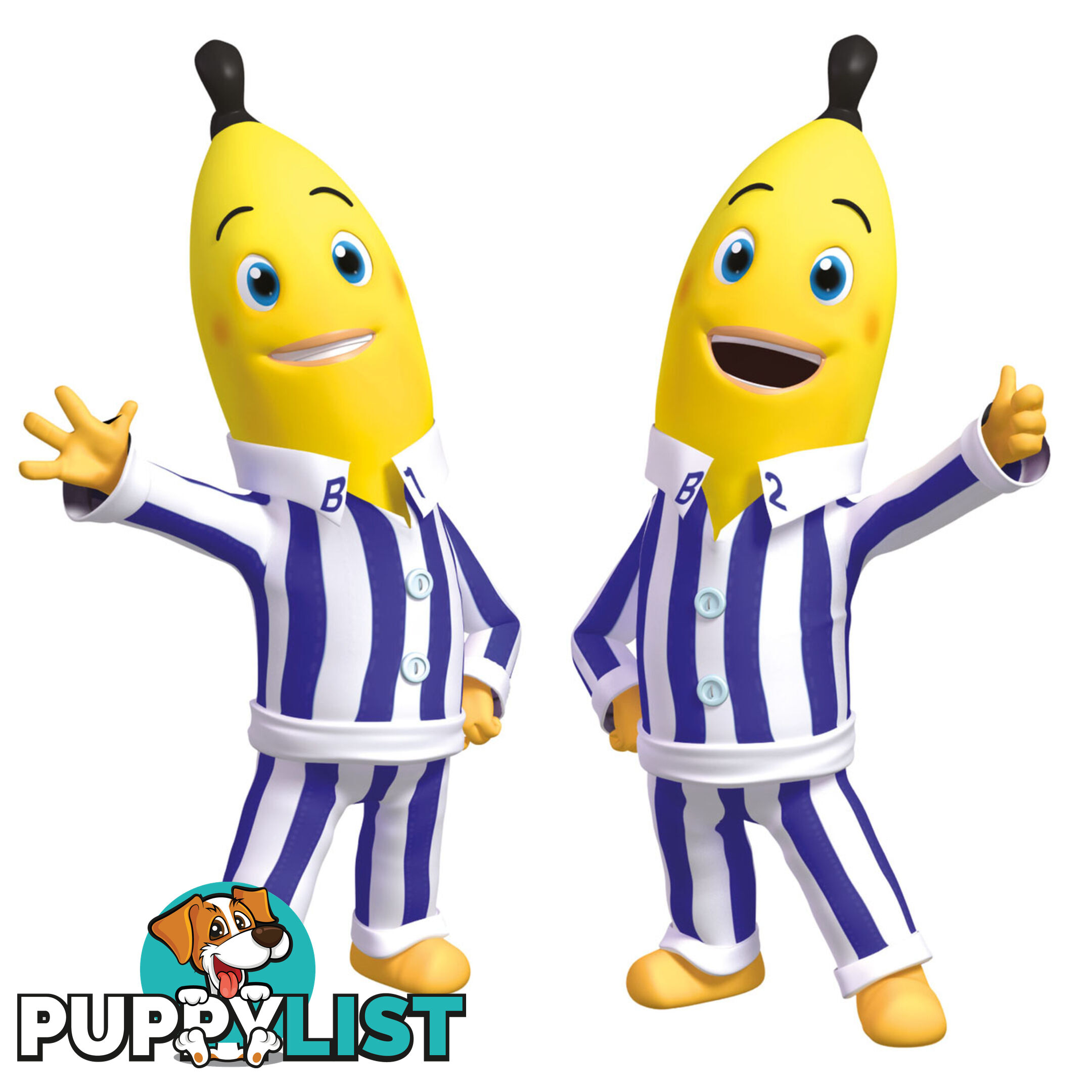 10 X Bananas in Pyjamas Wall Stickers - Totally Movable