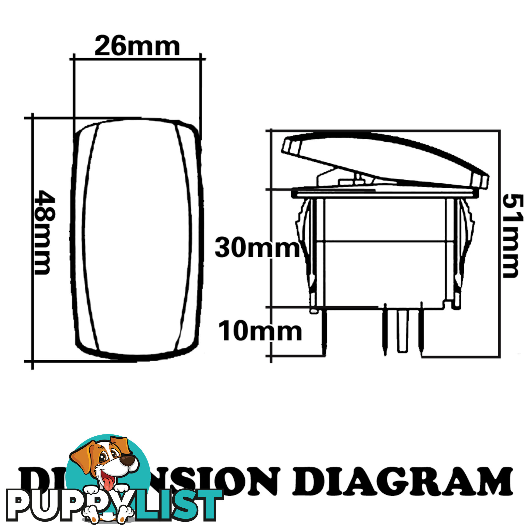 LED LIGHT BAR CARLING ROCKER SWITCH LASER ETCHED WORK LIGHT BAR 4WD UTE 12V 24V