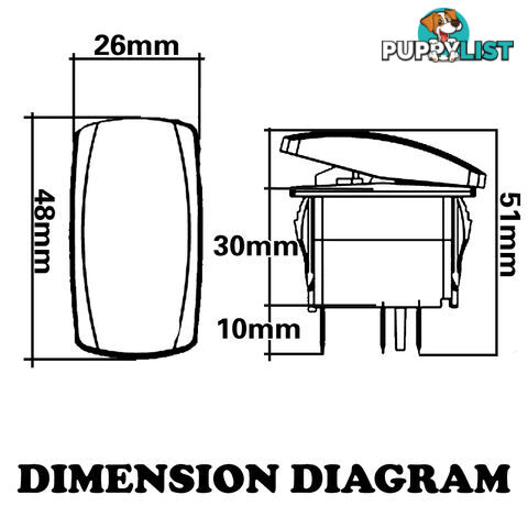 LED LIGHT BAR CARLING ROCKER SWITCH LASER ETCHED WORK LIGHT BAR 4WD UTE 12V 24V