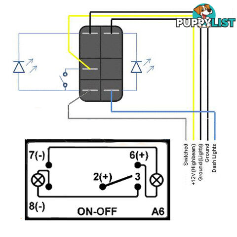 LED LIGHT BAR CARLING ROCKER SWITCH LASER ETCHED WORK LIGHT BAR 4WD UTE 12V 24V