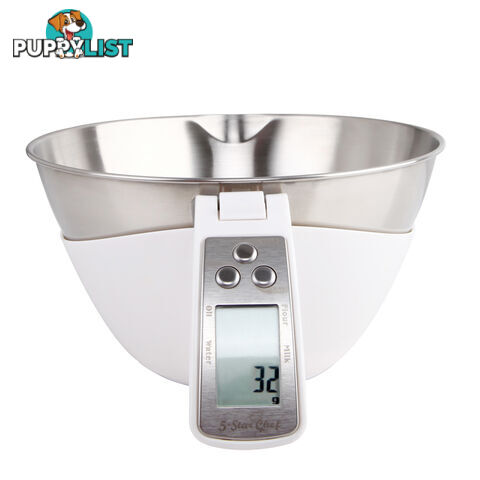 LCD Display Electronic Kitchen Scale Food Measuring Bowl