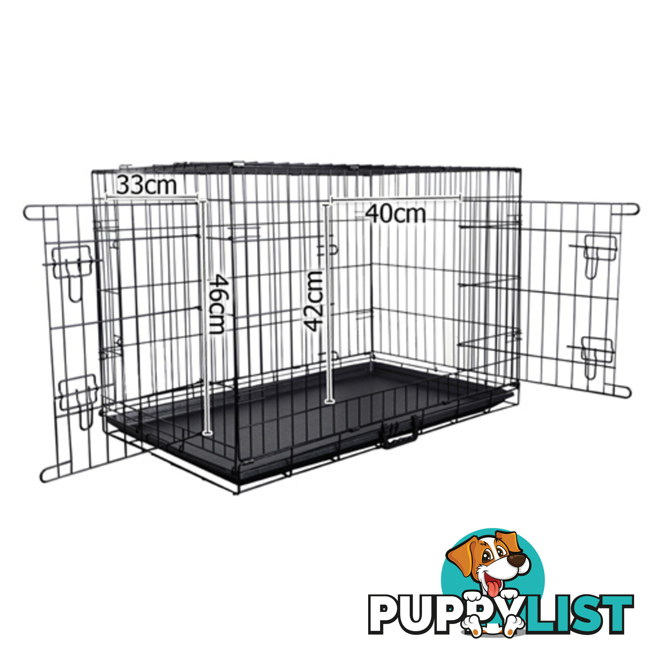 36 Inch Metal Collapsible Dog Cage