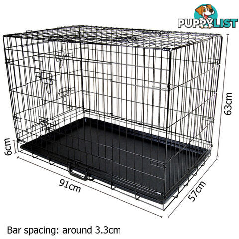 36 Inch Metal Collapsible Dog Cage