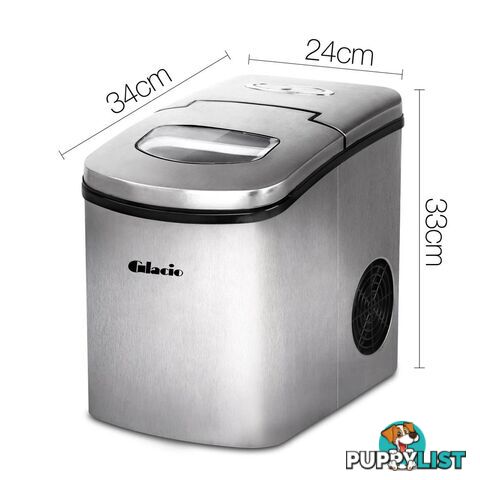 Stainless Steel Ice Cube Maker 1.7L