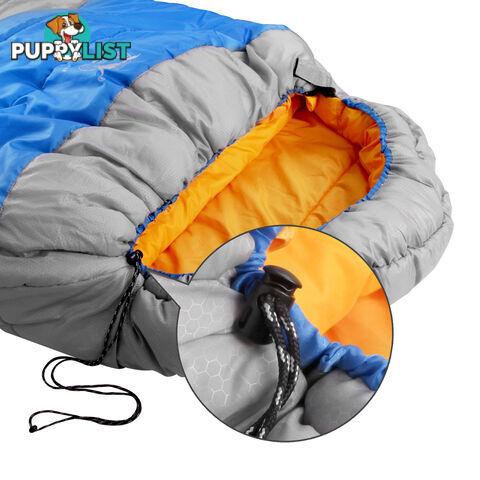 Camping Thermal Sleeping Bag King Blue