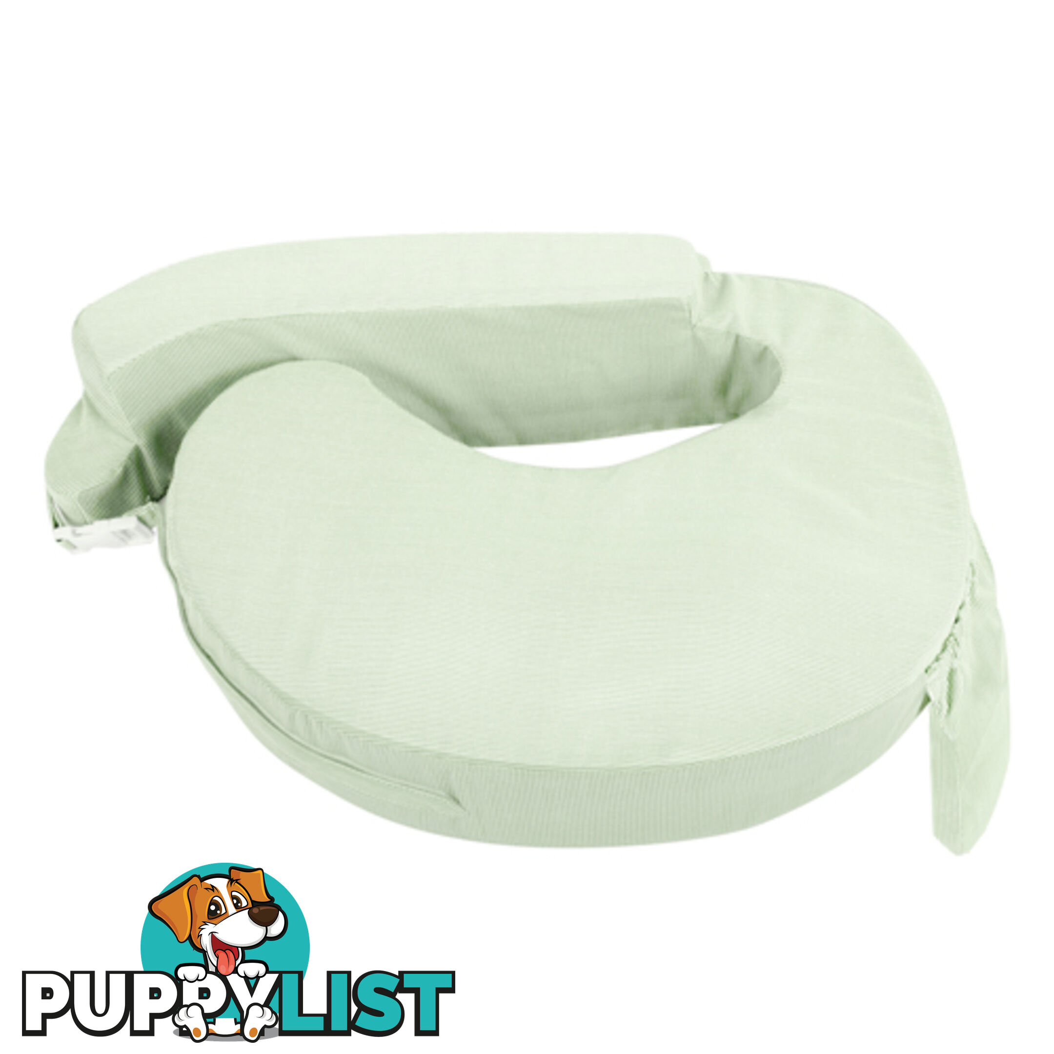 Baby Breast Feeding Support Memory Foam Pillow w/ Zip Cover Green