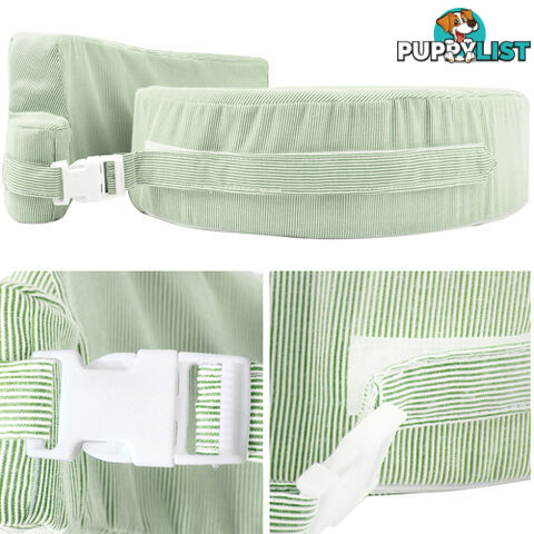 Baby Breast Feeding Support Memory Foam Pillow w/ Zip Cover Green