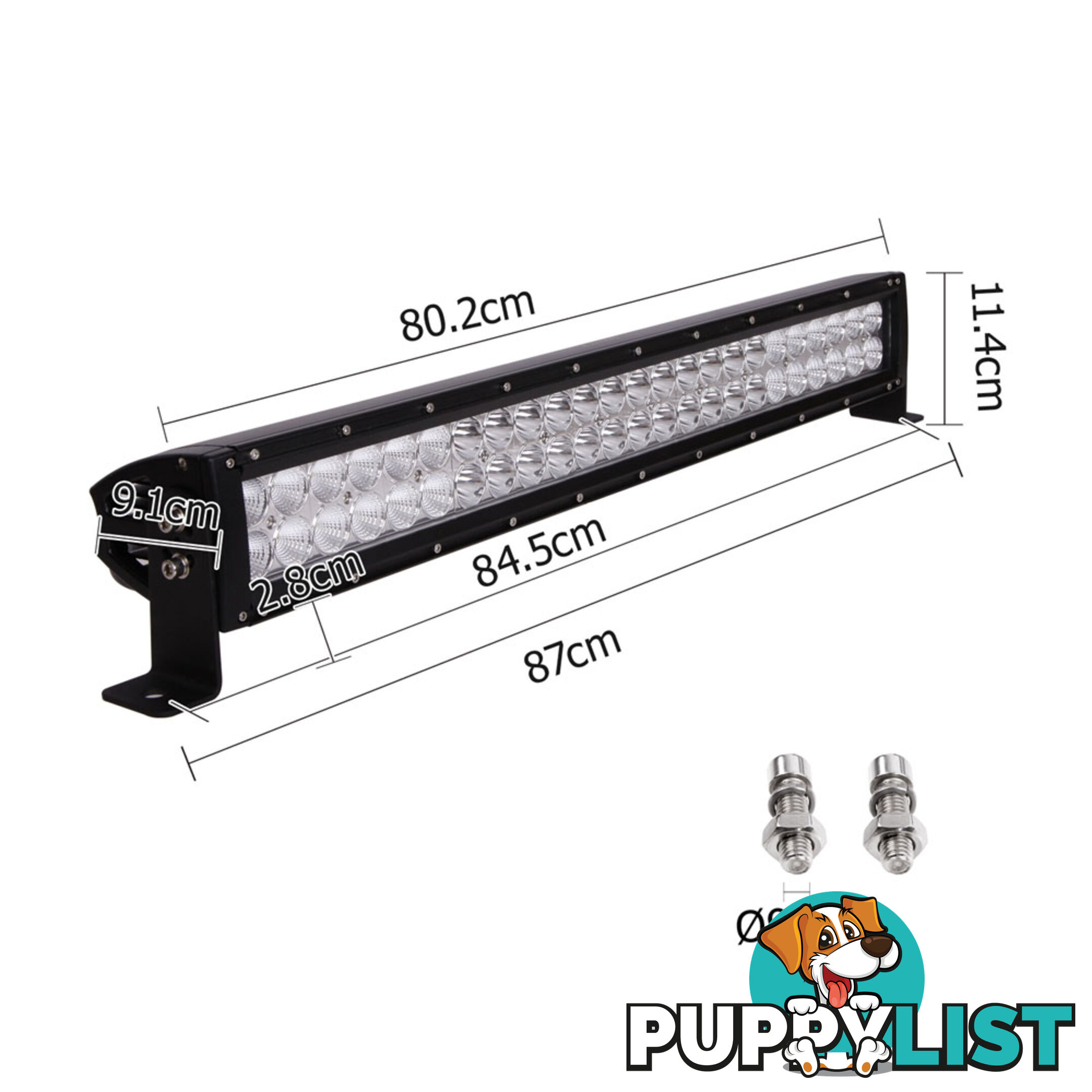 32 Inch Epistar Dual LED Spot 5W & Flood Light Bar 300W