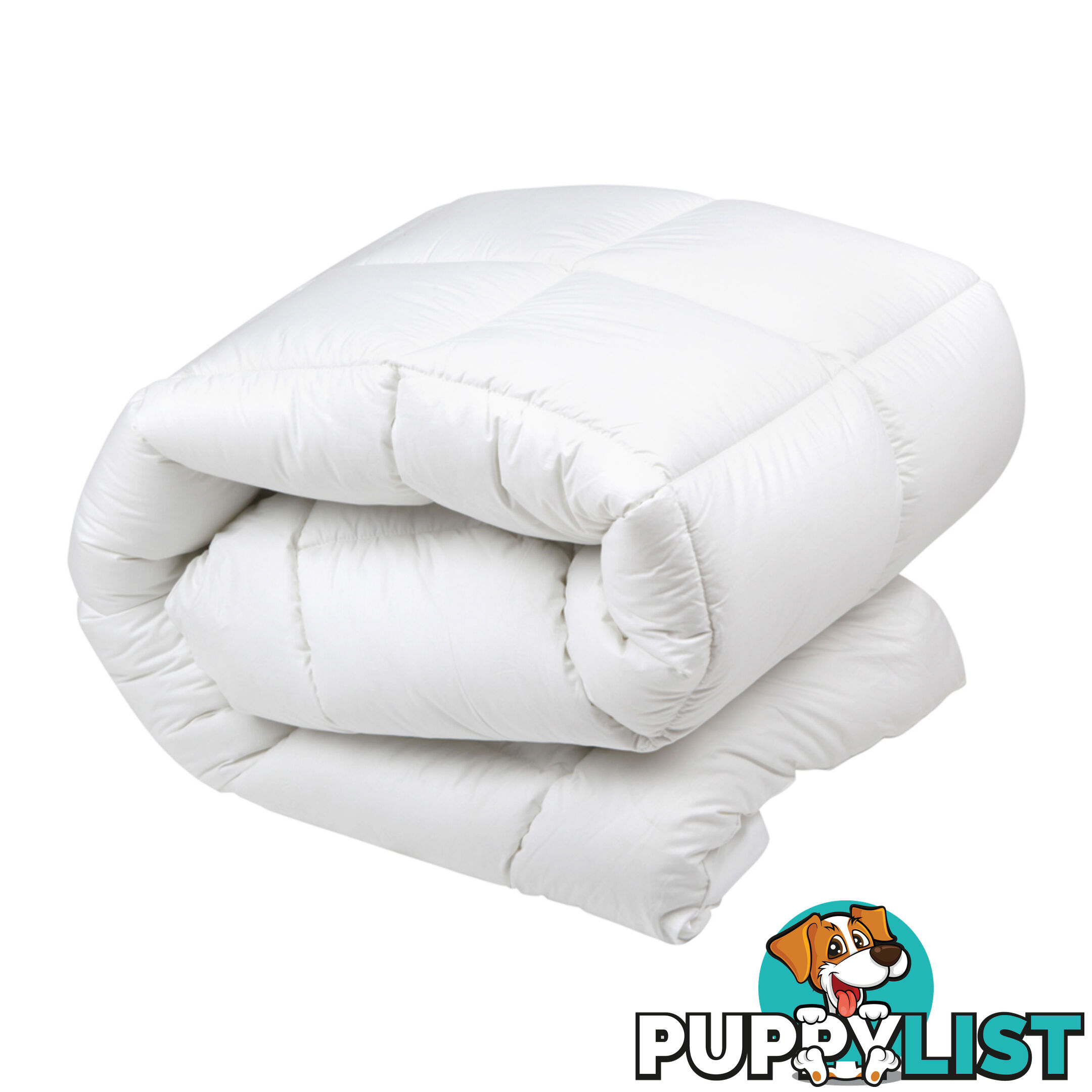 Duck Feather Down Quilt Queen White