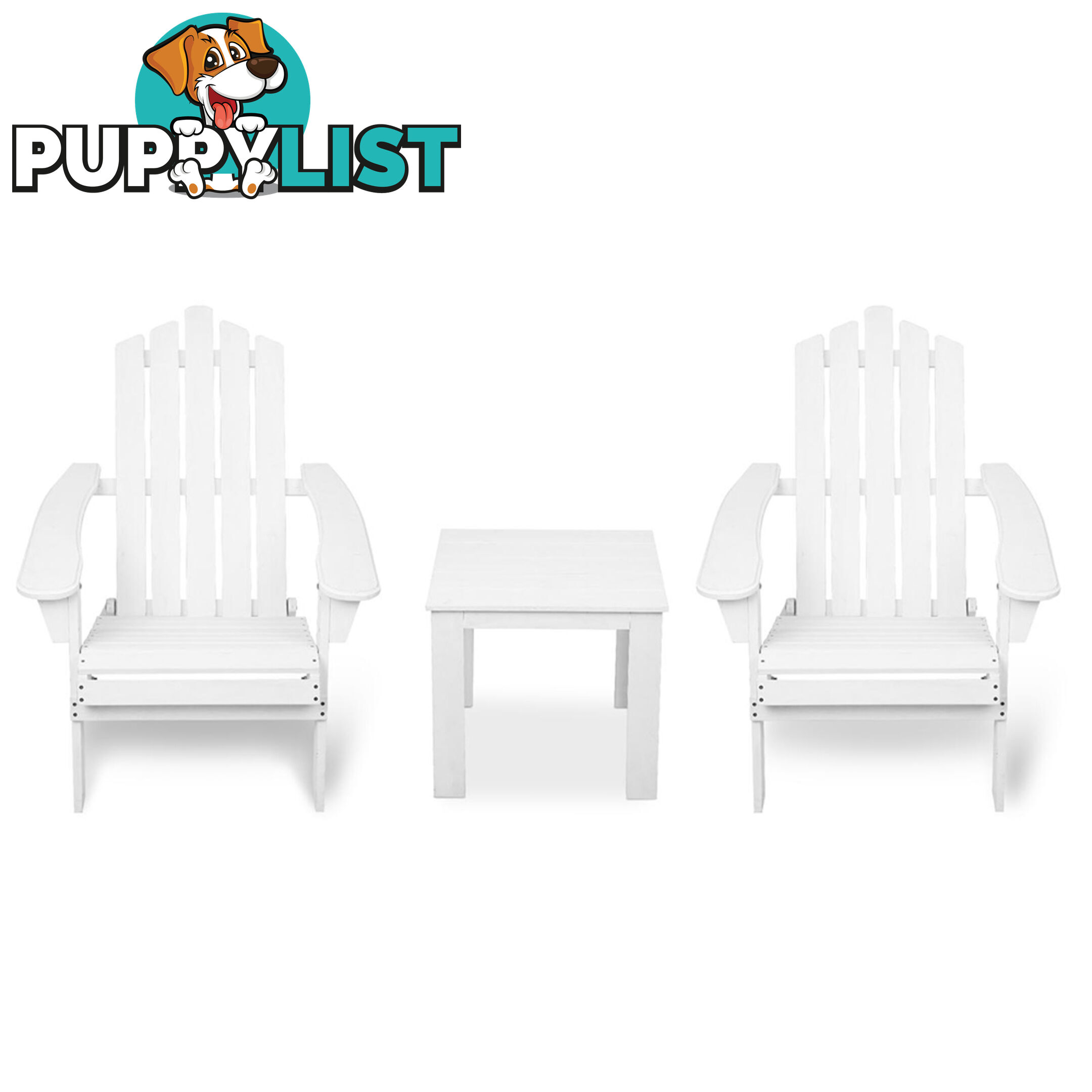 Adirondack Chairs & Side Table  3 Piece Set