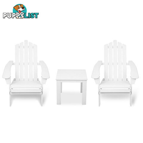 Adirondack Chairs & Side Table  3 Piece Set