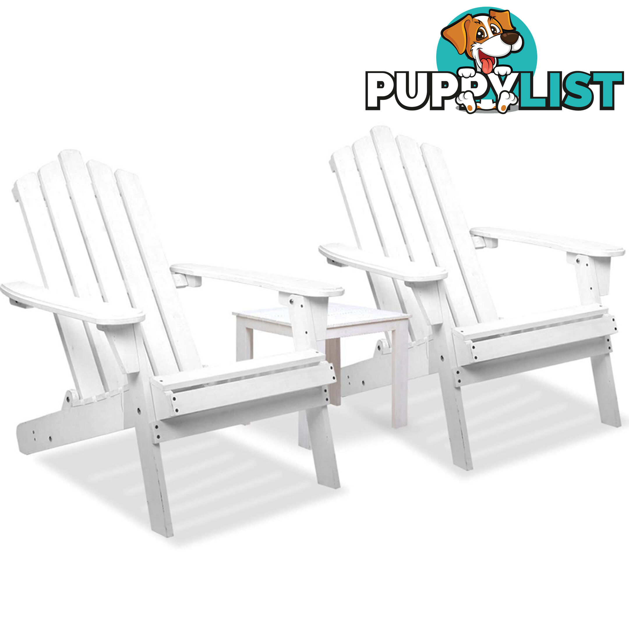 Adirondack Chairs & Side Table  3 Piece Set