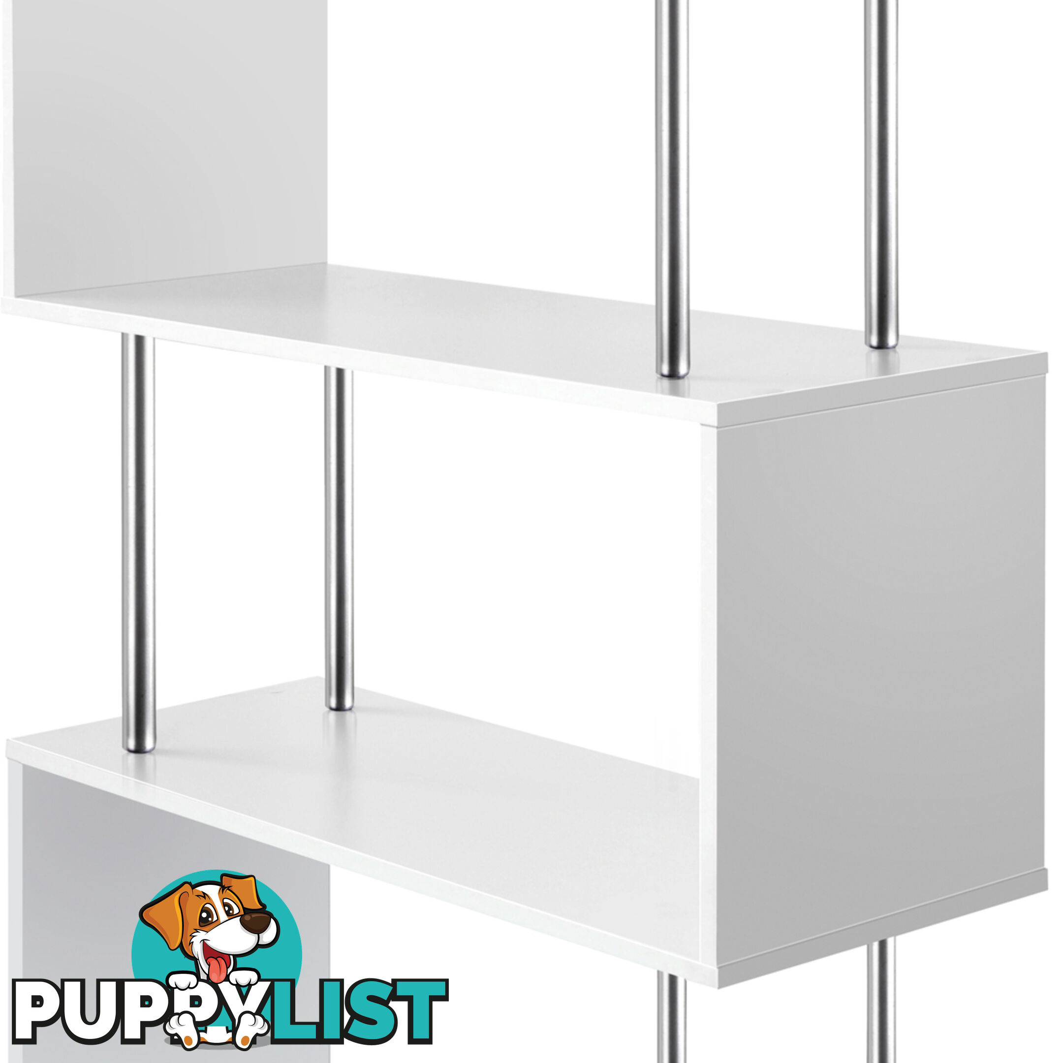 5 Tier Display/Book/Storage Shelf Unit White