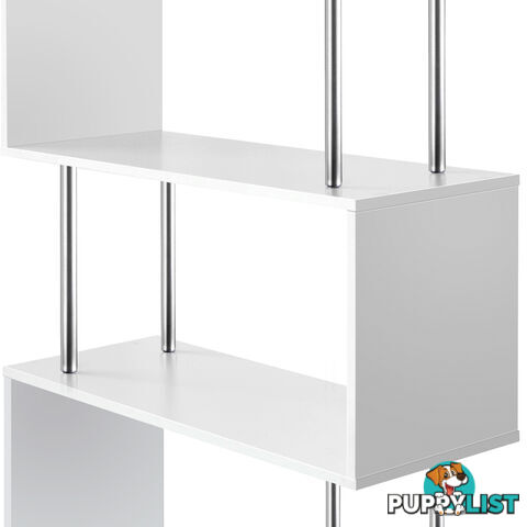 5 Tier Display/Book/Storage Shelf Unit White