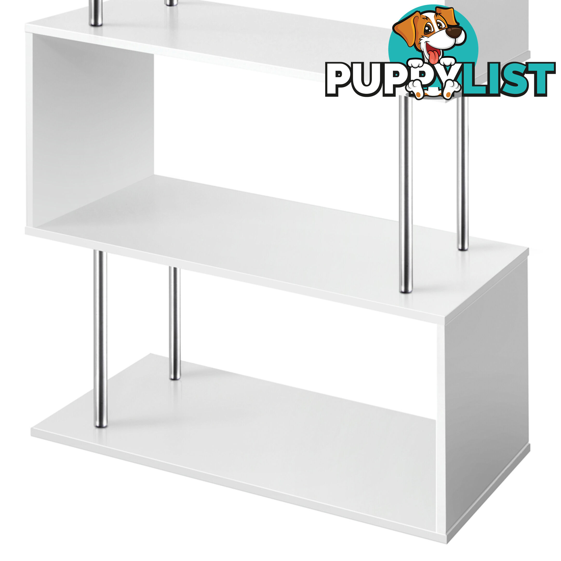 5 Tier Display/Book/Storage Shelf Unit White