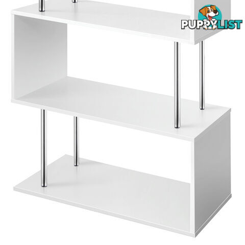 5 Tier Display/Book/Storage Shelf Unit White