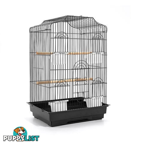 Pet Bird Cage Black Medium - 68CM