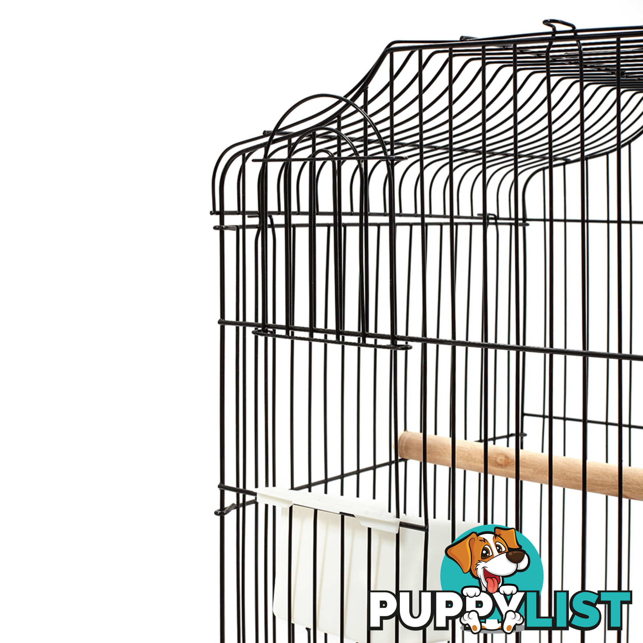 Pet Bird Cage Black Medium - 68CM