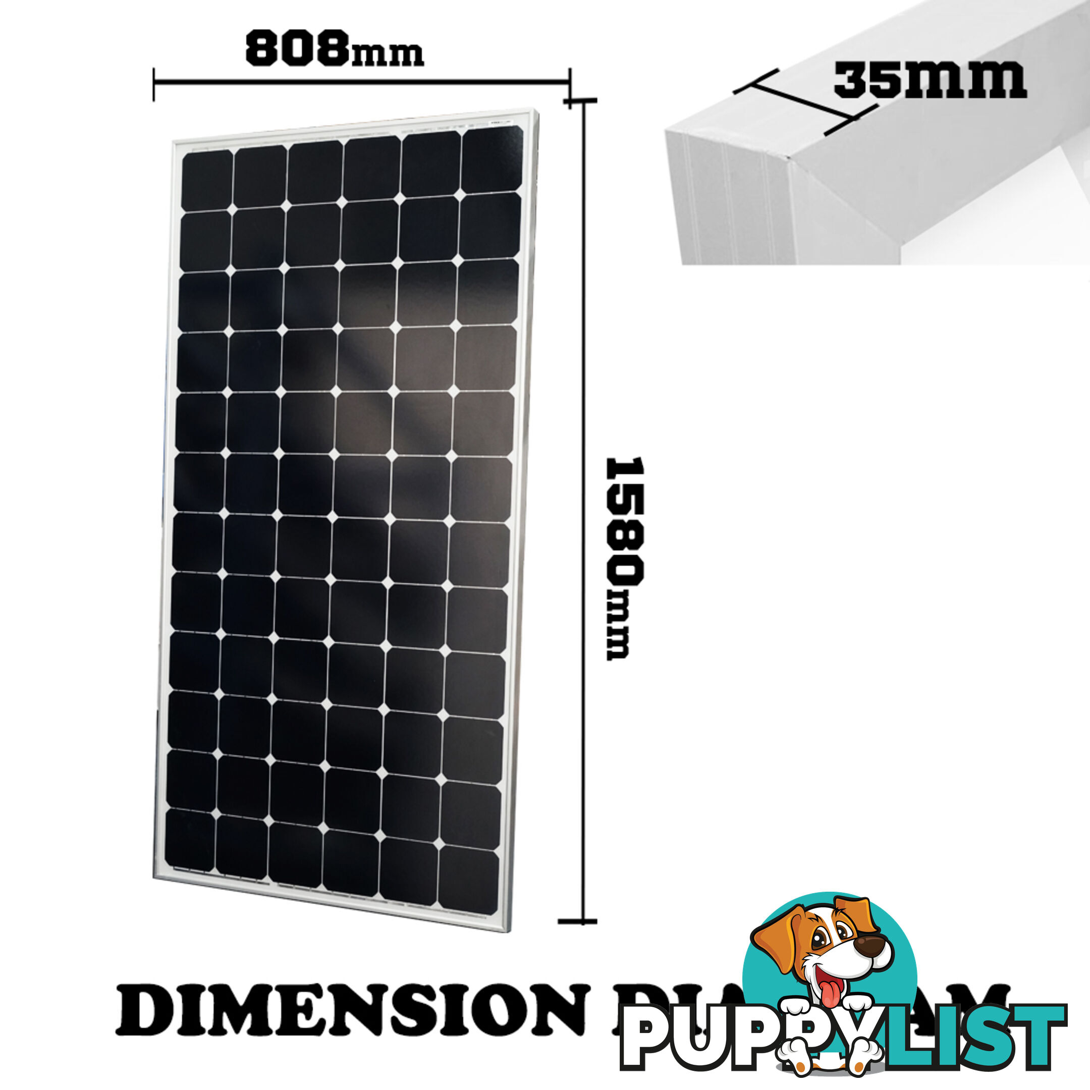 250W 12V Solar Panel kit Generator Power Mono Caravan Camping Battery Charging