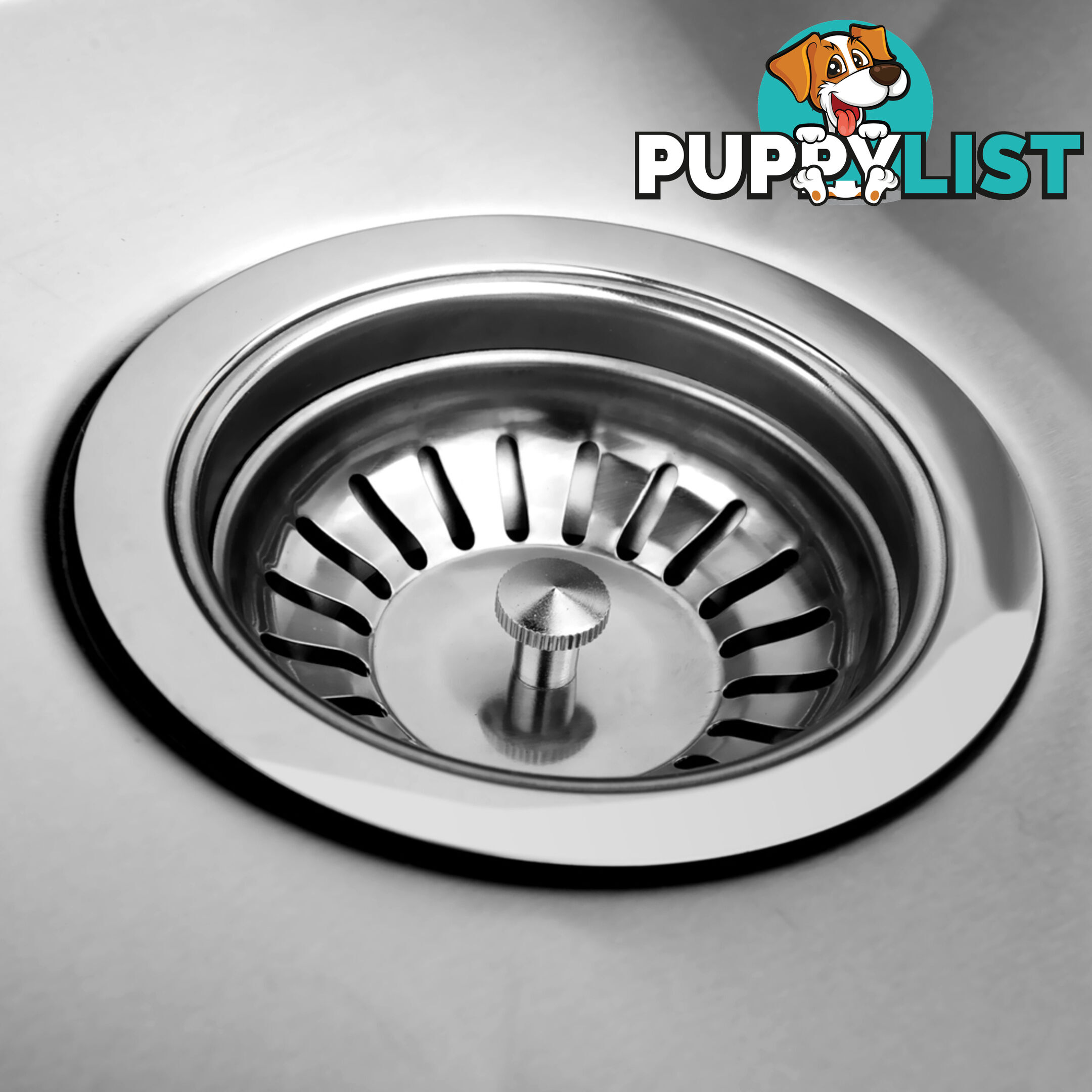 Stainless Steel Kitchen/Laundry Sink w/ Strainer Waste 715x450mm