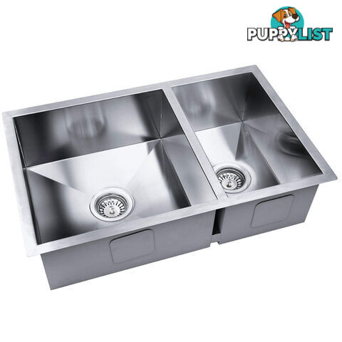 Stainless Steel Kitchen/Laundry Sink w/ Strainer Waste 715x450mm