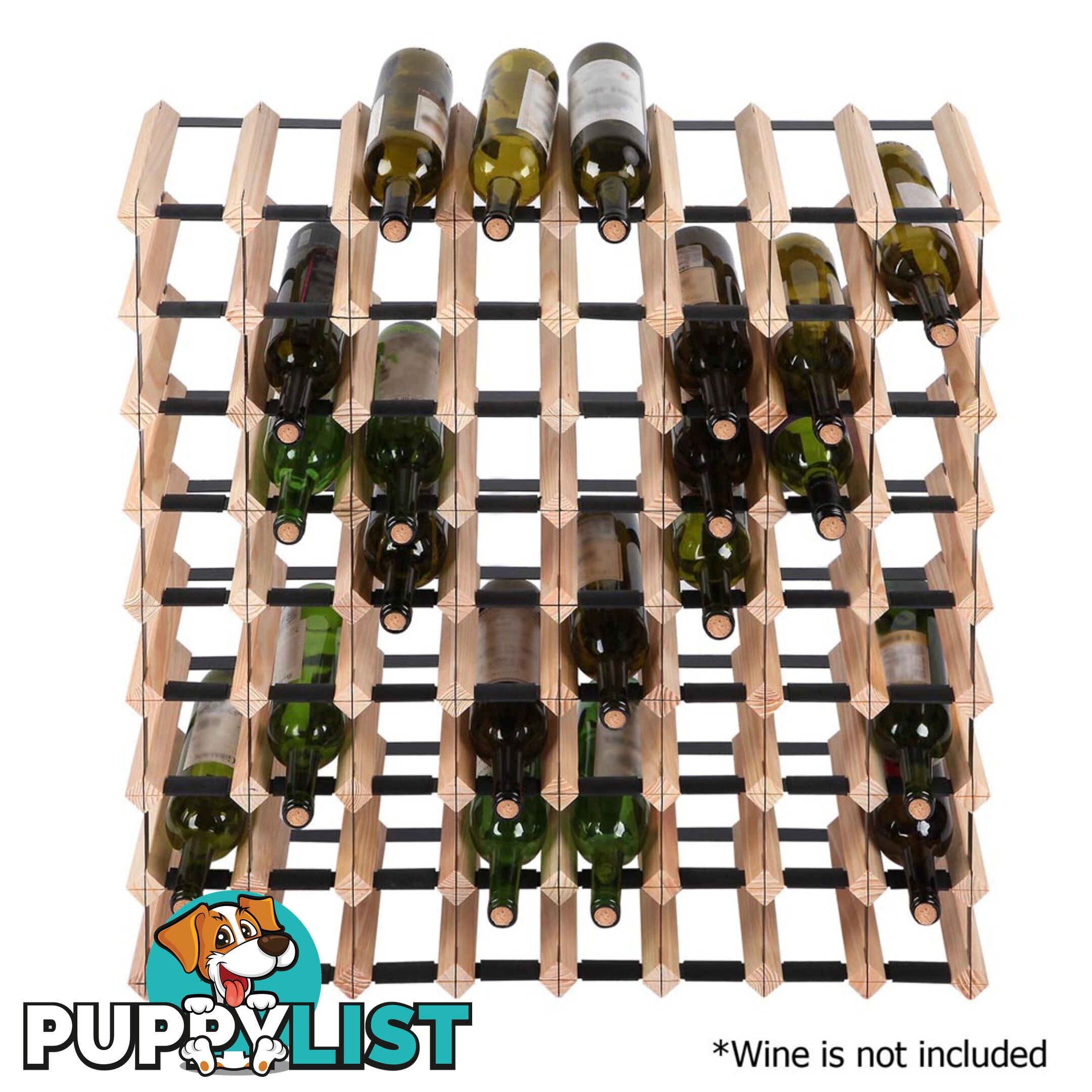 Timber Wine Rack 72 Bottles