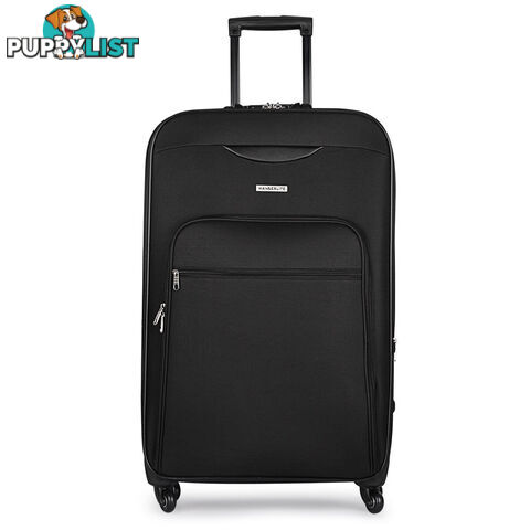 Soft Case Travel Luggage with TSA Lock Black