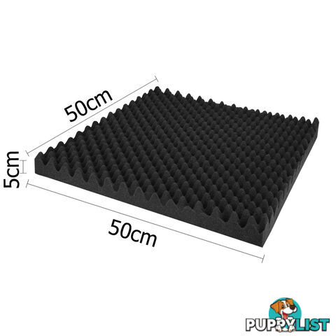 Studio 10 Eggshell Acoustic Foam Black 50 x 50cm