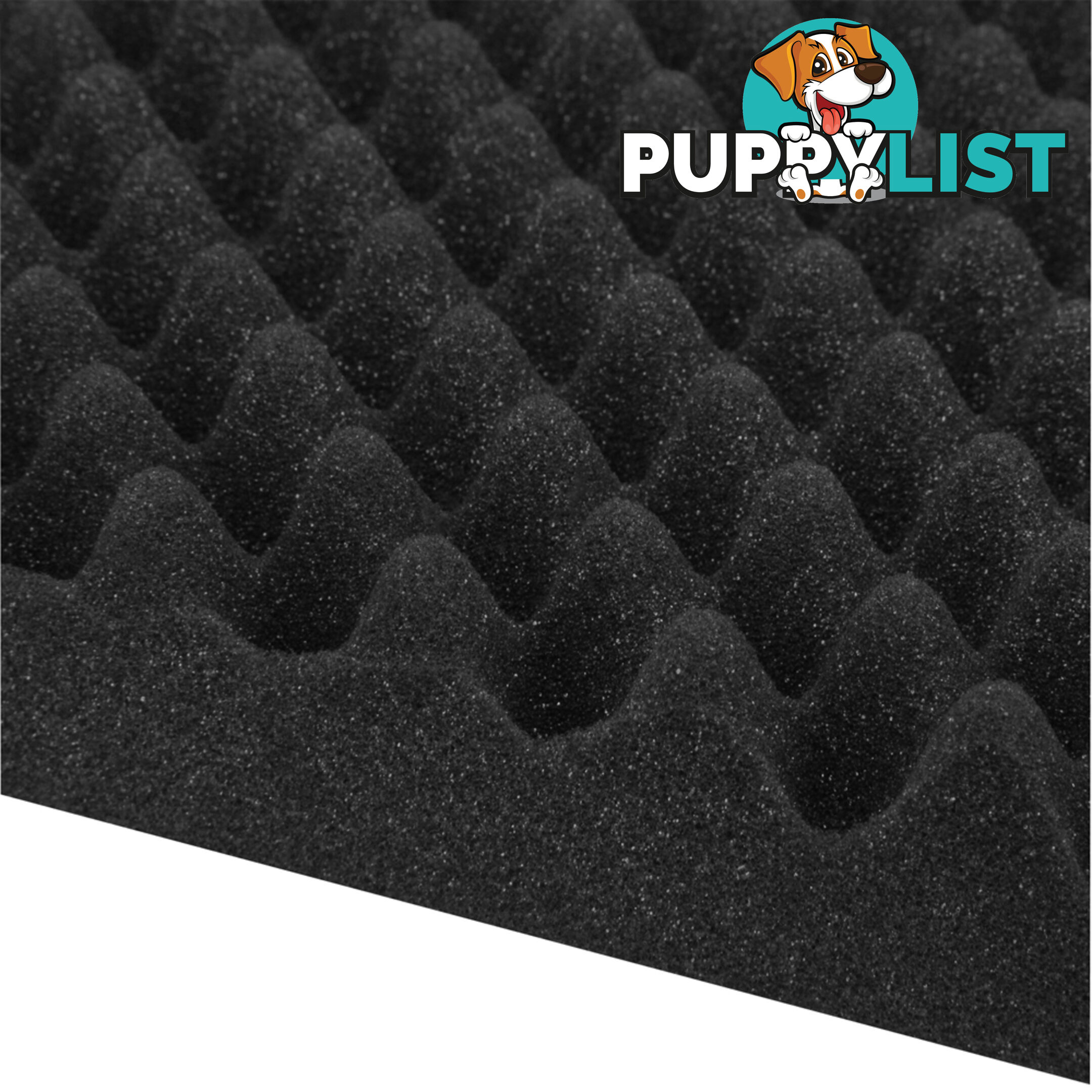 Studio 10 Eggshell Acoustic Foam Black 50 x 50cm