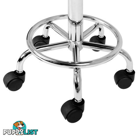 Saddle PU Swivel Salon Stool Black