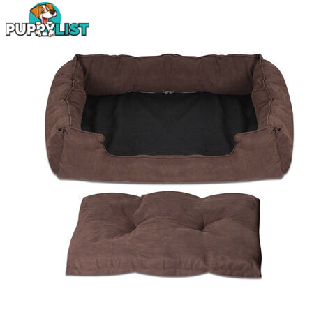 Faux Suede Washable Dog Bed - Large