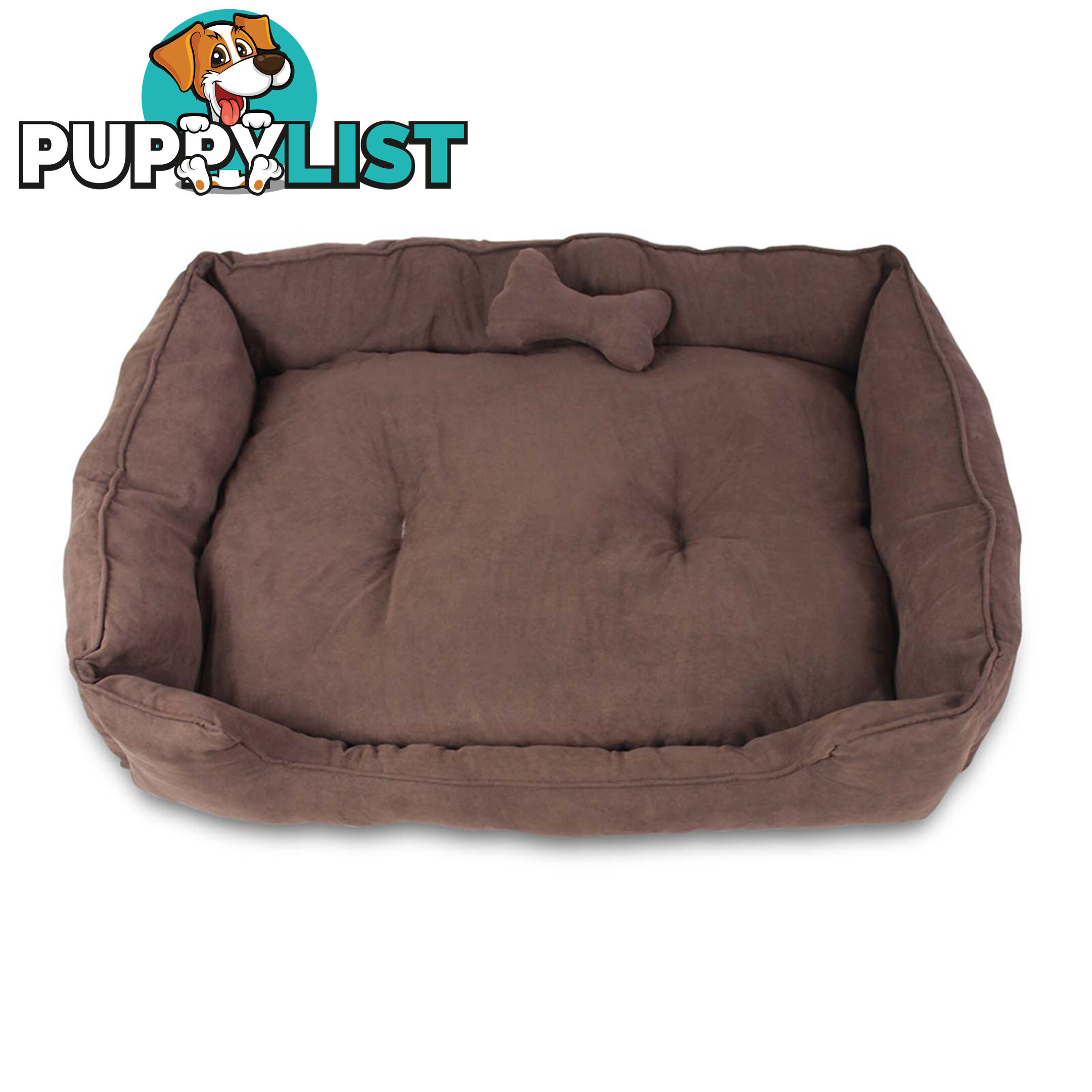 Faux Suede Washable Dog Bed - Large